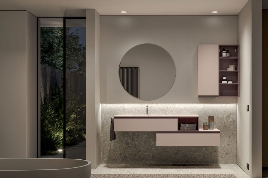 My time und Spazio Time: Neugestaltung für eine Badezimmer- und Waschkücheneinrichtung mit einem vielseitigen, modularen und personalisierbaren Design