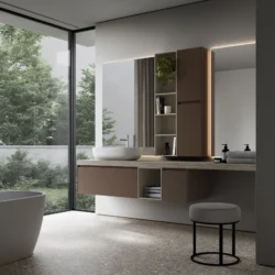 Aufsatzwaschbecken Click aus Mineralux oder Mineralsolid  - Ideagroup