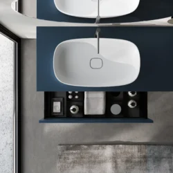 Aufsatzwaschbecken Click aus Mineralux oder Mineralsolid  - Ideagroup