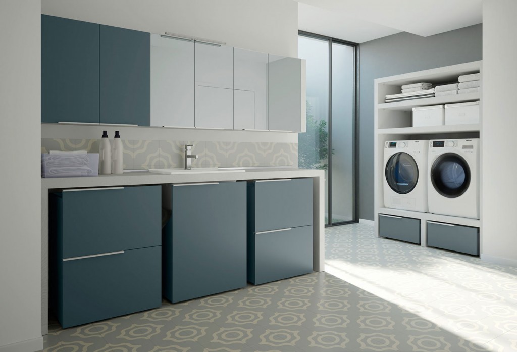 Spazio Time: Waschküchenmöbel, Lösungen für das Waschraumbadezimmer