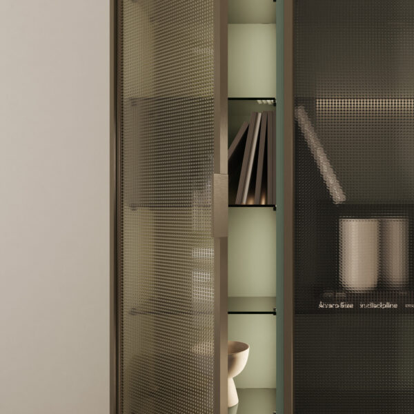 Hängeschränke und Hochschränke mit Fronten