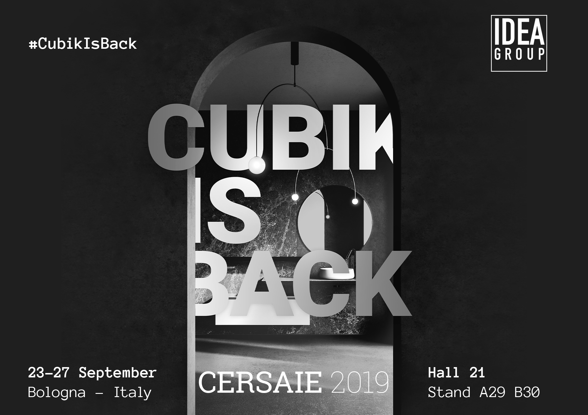 Ideagroup bei der Cersaie 2019 dabei: #CubikIsBack