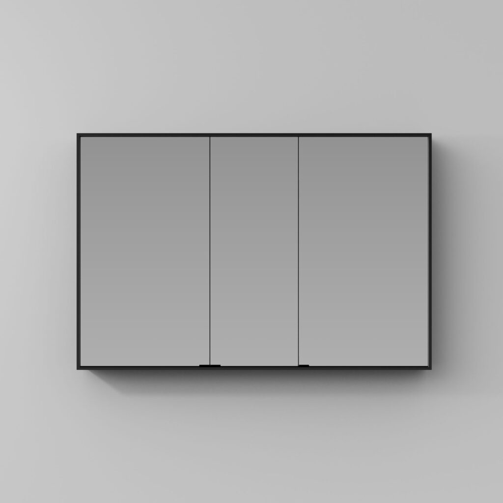 Rechteckiger Spiegelschrank Multiplo mit zwei oder drei Türen  - Ideagroup