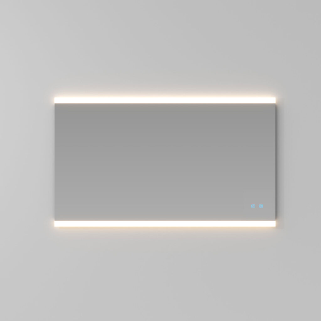 Rechteckiger Spiegel Dual-Touch H. 70 mit integrierter Beleuchtung  - Ideagroup