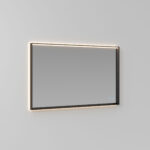 Rechteckiger Spiegel Tecnica-Up hinterleuchtet mit Aluminiumrahmen und integrierter Beleuchtung  - Ideagroup