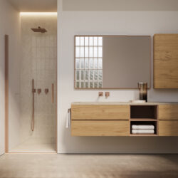 Rechteckiger Spiegel Frame mit Aluminiumrahmen  - Ideagroup