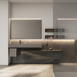 Rechteckiger Spiegel Frame mit Aluminiumrahmen  - Ideagroup