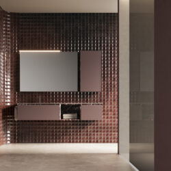 Rechteckiger Spiegel Frame mit Aluminiumrahmen  - Ideagroup