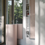 Standwaschbecken Cilindro aus Cristalplant mit Hahnloch  - Ideagroup