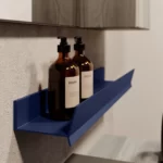 Ablage Mal aus Aluminium, mit/ohne Handtuchhalter  - Ideagroup