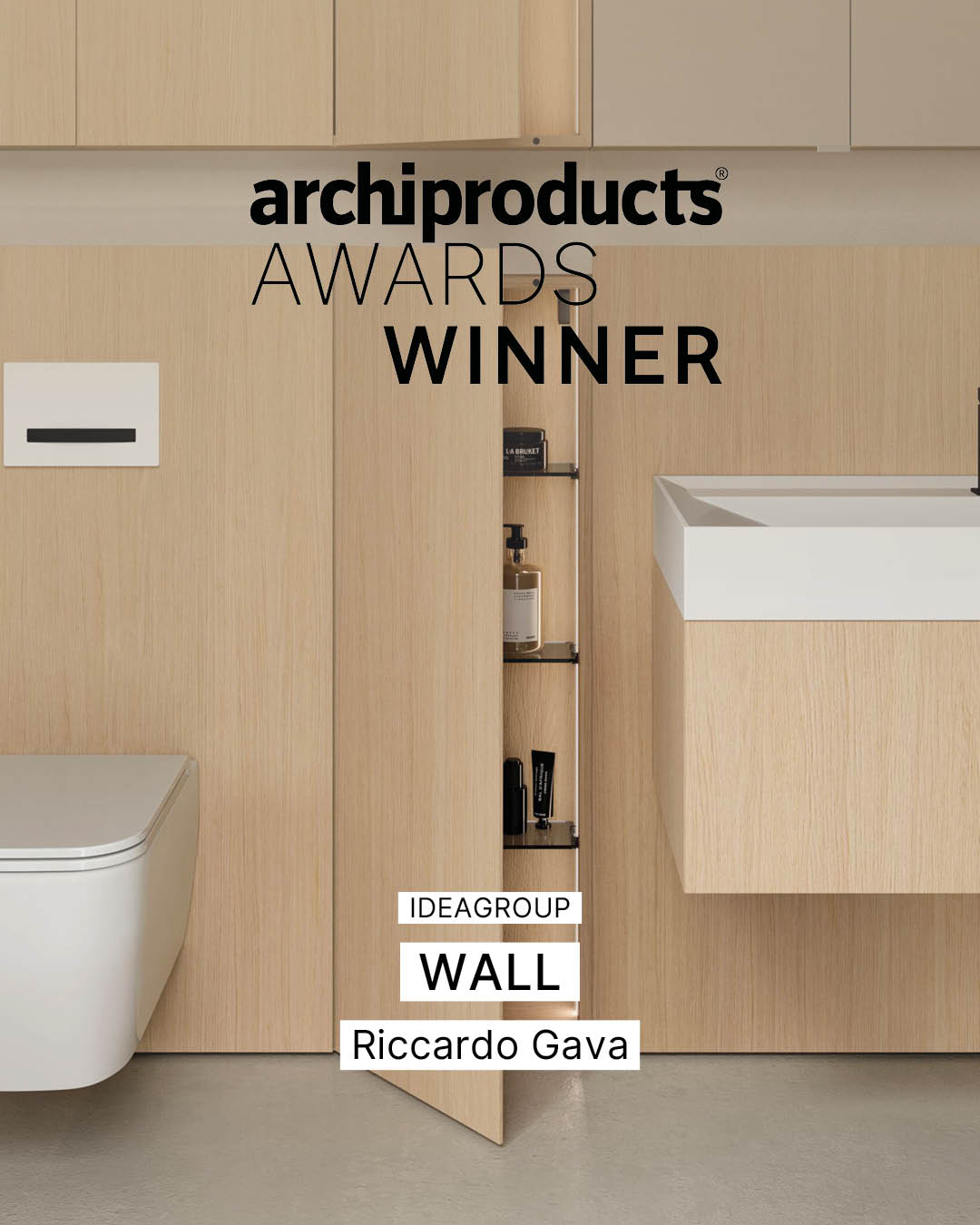 Das Einrichtungssystem Wall wurde bei den Archiproducts Design Awards 2024 ausgezeichnet