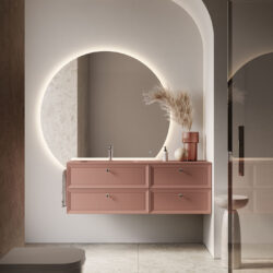 Dekorativer, hinterleuchteter Spiegel Lunetta   - Ideagroup