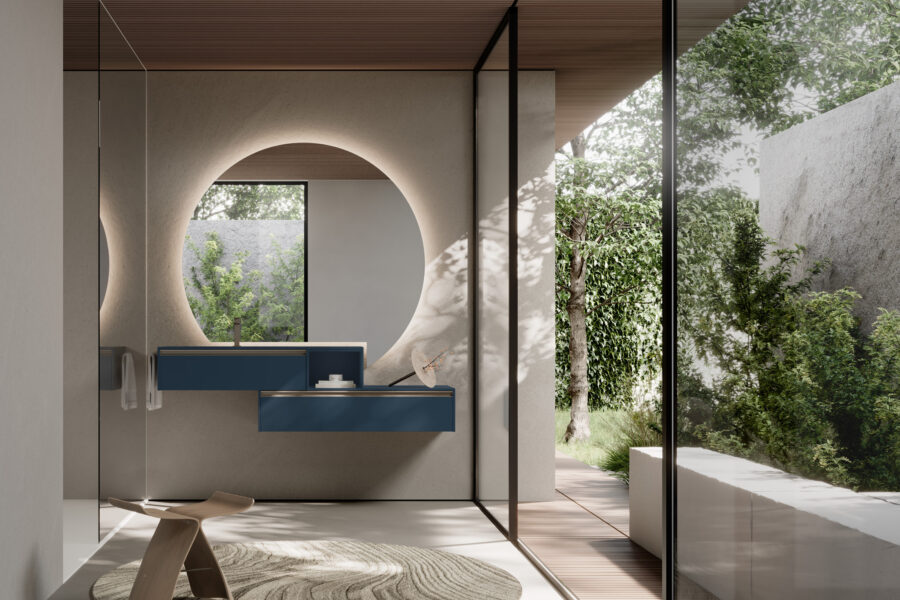 Sechs neue Ausführungen, um das Bad mit Farben und Materialien stilvoll zu gestalten